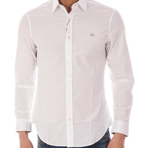 BURBERRY BRIT MEN`S SHIRT NWT CASUAL WHITE